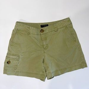 Banana Republic green cargo shorts